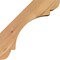 Ekena Millwork 3 1/2"W x 8"D x 8"H Olympic Smooth Knee Brace, Western Red Cedar BRC04X08X08OLY00SWR - alternate 2